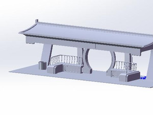 公交站三維模型設(shè)計(jì)
