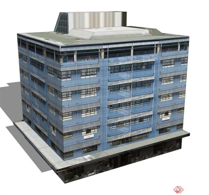 現(xiàn)代城市住宅樓建筑設(shè)計(jì)SU模型構(gòu)思與實(shí)現(xiàn)